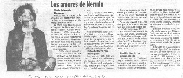 Los Amores de Neruda.