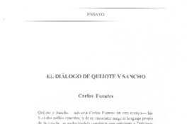 El diálogo de Quijote y Sancho