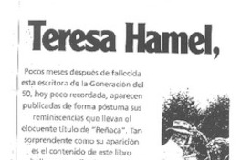 Teresa Hamel, escrita de Rañaca.