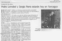 Pedro Lemebel y Sergio Parra estarán hoy en Rancagua.