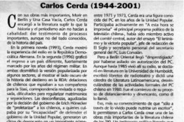 Carlos Cerda (1944-2001)  [artículo]