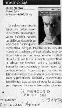 "Memorias"  [artículo] Andrés Aguirre
