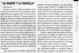 "La muerte y la doncella"  [artículo] Josué Fonseca