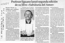 Profesor liguano lanzó segunda edición de su libro "Sabiduría del amor"  [artículo]