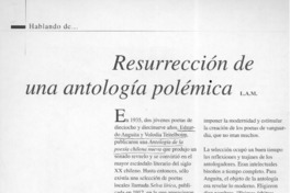 Resurrección de una antología polémica  [artículo] L. A. M.