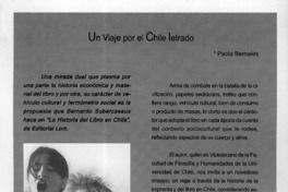 Un viaje por el Chile letrado  [artículo] Paola Bernales