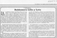 Baldomero Lillo y Lota