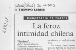 La feroz intimidad chilena  [artículo] Lady Macbeth