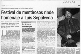 Festival de mentirosos rinde homenaje a Luis Sepúlveda