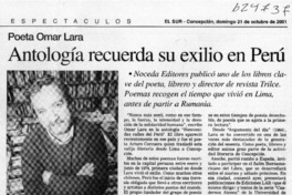 Antología recuerda su exilio en Perú