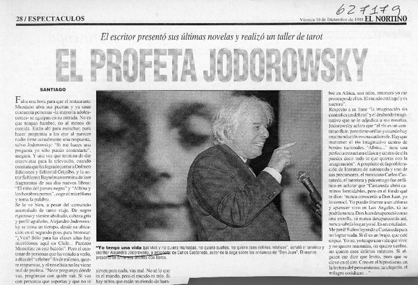 El profeta Jodorowsky  [artículo]