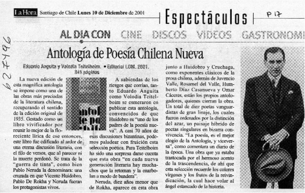 Antología de poesía chilena nueva  [artículo]