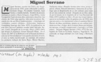 Miguel Serrano  [artículo] Ramón Riquelme