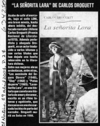 "La señorita Lara", de Carlos Droguett  [artículo]