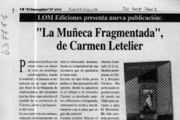 "La muñeca fragmentada" de Carmen Letelier  [artículo]