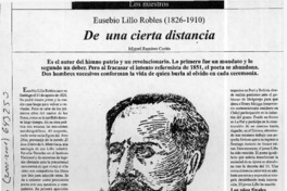De una cierta distancia  [artículo] Miguel Ramírez Cortés