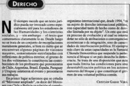 Chile y el Mercosur en América Latina  [artículo] Cristián Garay Vera