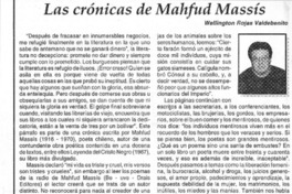 Las crónicas de Mahfud Massis