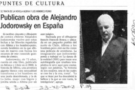 Publican obra de Alejandro Jodorowsky en España  [artículo]