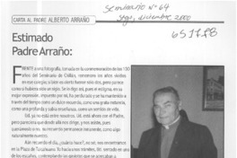 Estimado Padre Arraño  [artículo] Jorge Rioseco Matus