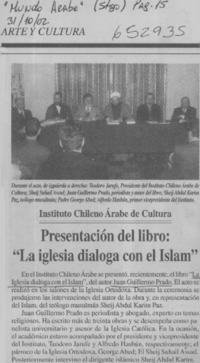 Presentación del libro: "La Iglesia dialoga con el Islam"  [artículo]