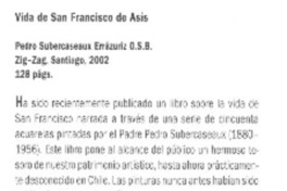 Vida de Francisco de Asís  [artículo] Gustavo Villavicencio