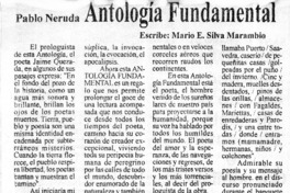 Pablo Neruda, Antología fundamental  [artículo] Mario E. Silva Marambio