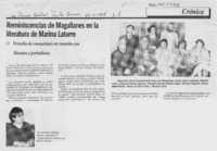 Reminiscencias de Magallanes en la literatura de Marina Latorre  [artículo].