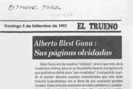 Alberto Blest Gana, sus páginas olvidadas  [artículo] Amparo Pozo Donoso.
