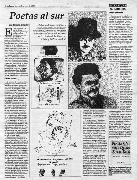 Poetas al sur  [artículo] Luis Ernesto Cárcamo.