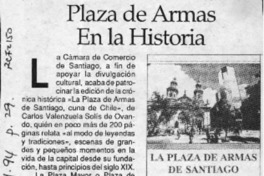 Plaza de Armas en la historia  [artículo].