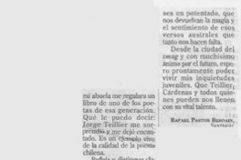 "Dominios perdidos"  [artículo] Rafael Pastor Besoaín.