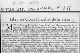 Libro de Oscar Pinochet de la Barra  [artículo].