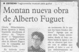Montan nueva obra de Alberto Fuguet  [artículo].