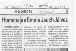 Homenaje a Emma Jauch Jélvez  [artículo].
