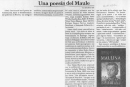 Una poesía del Maule  [artículo] Marino Muñoz Lagos.