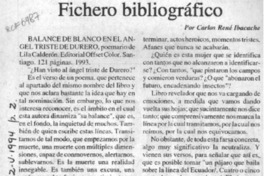 "Balance de blanco en el ángel triste de Durero"  [artículo] Carlos René Ibacache.
