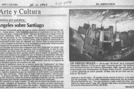 Angeles sobre Santiago  [artículo] Marcelo Novoa.