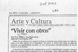 Vivir con otros  [artículo] H. R. Cortés.