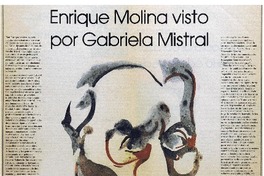 Enrique Molina visto por Gabriela Mistral