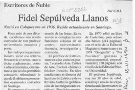 Fidel Sepúlveda Llanos  [artículo] C. R. I.