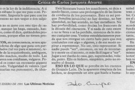 La ley del hielo  [artículo] Carlos Jorquera Alvarez.
