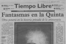 Fantasmas en la Quinta  [artículo] Luz Larraín.