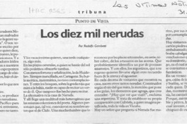 Los diez mil Nerudas  [artículo] Rodolfo Gambetti.