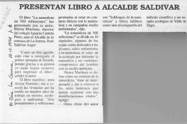 Presentan libro a alcalde Saldívar  [artículo].