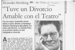 "Tuve un divorcio amable con el teatro"  [artículo] María Teresa Cárdenas.