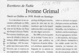 Ivonne Grimal  [artículo].
