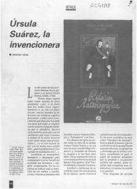 Ursula Suárez, la invencionera  [artículo] Virginia Vidal.