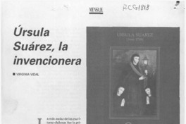 Ursula Suárez, la invencionera  [artículo] Virginia Vidal.