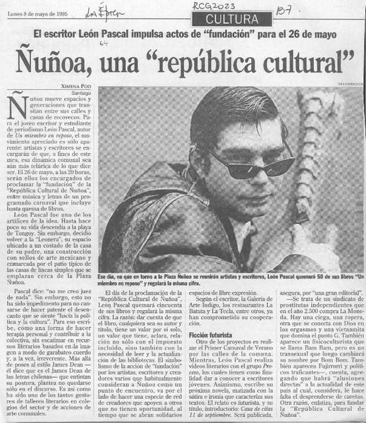 Ñuñoa, una "república cultural"  [artículo] Ximena Poo.